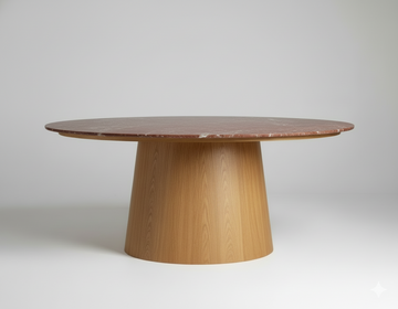 mesa travertino rojo 