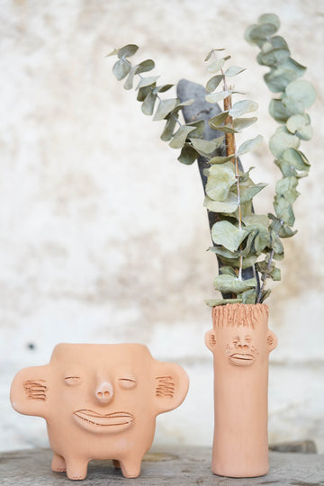 Face Clay Pots